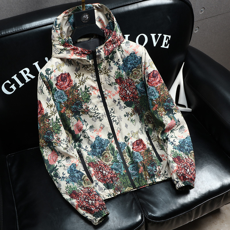 und Herbst vielseitige dünne personalisierte Kapuze Herrenjacke Frühling Mode Freizeitmantel_voghion.com