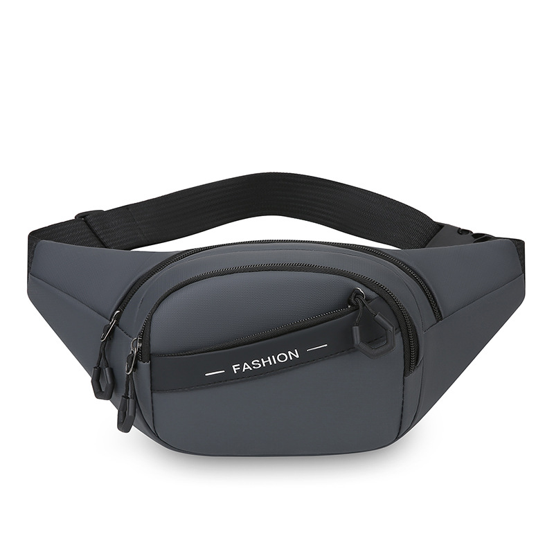 Bolsa de cintura deportiva multicapa para negocios, bolsa de caja, bolsa de pecho de hombre al aire libre de gran capacidad, bolsa de hombro portátil de viaje.
