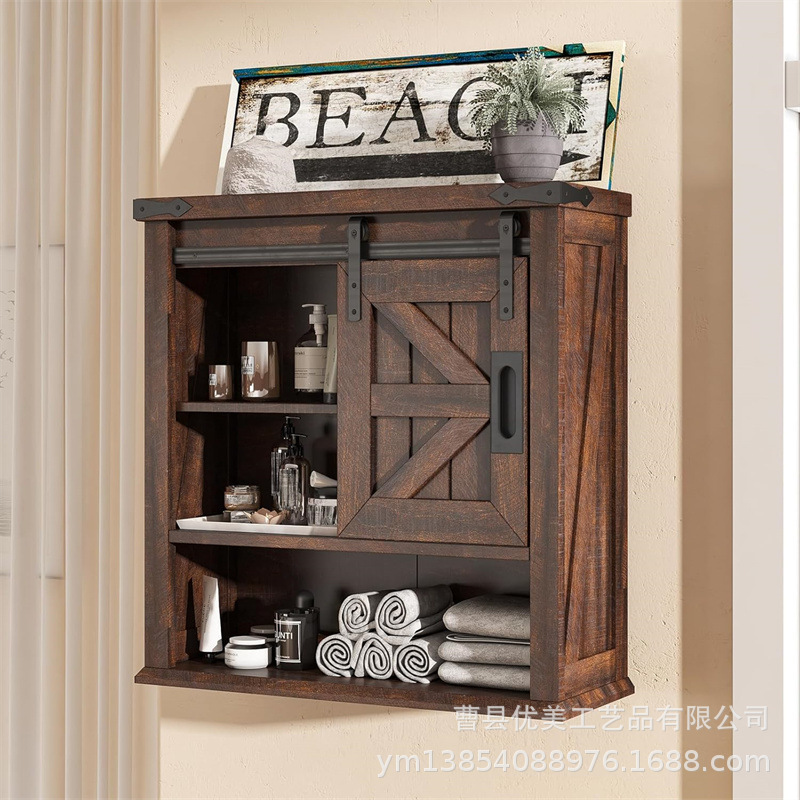 Wooden Storage Rack Bathroom Rack Wall-Hanging Multi-Layer Storage Rack Vintage Storage Cabinet Living Room Bedroom Solid Wood Decorative Cabinet Wooden Storage Rack Bathroom Rack Wall-Hanging Multi-Layer Storage Rack Vintage Storage Cabinet Living Room Bedroom Solid Wood Decorative Cabinet