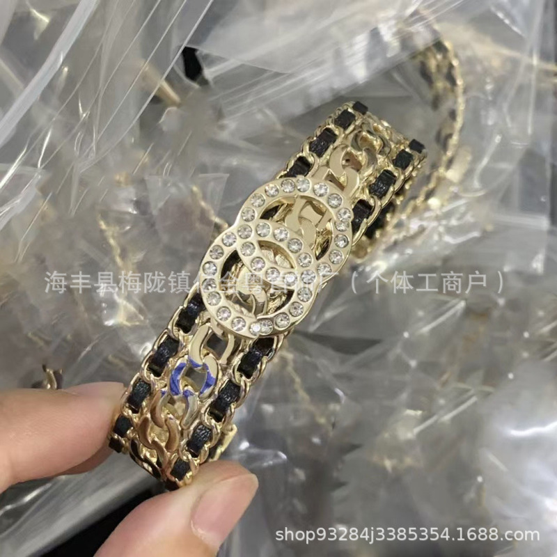 香家シリーズファッション起爆ブレスレット集合図小衆気質金色双c高バージョン|undefined
