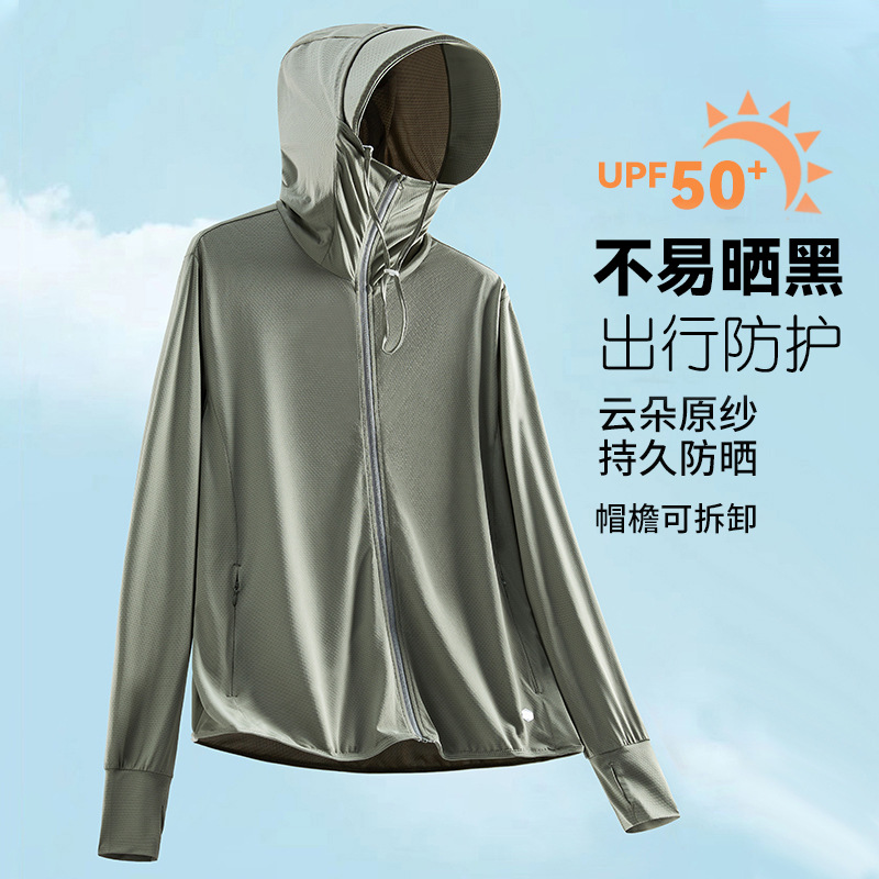Upf50+ Ice-Sensing Sun Protection Clothing for Men and Women, 2026 Summer New Style, Anti-Uv Ice Silk Sun Protection Clothing, Thin Jacket