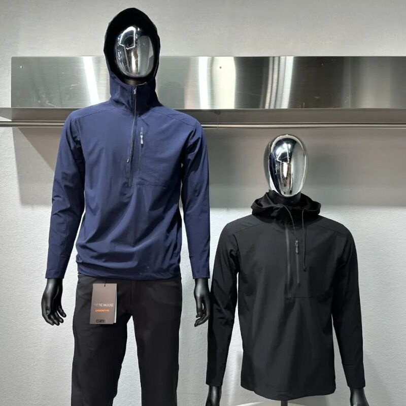 Spring Outdoor Sports Long Sleeve Technology Fabric High Elastic Lightweight Men's Hooded Soft Shell Hoodie Jacket Zipper Design