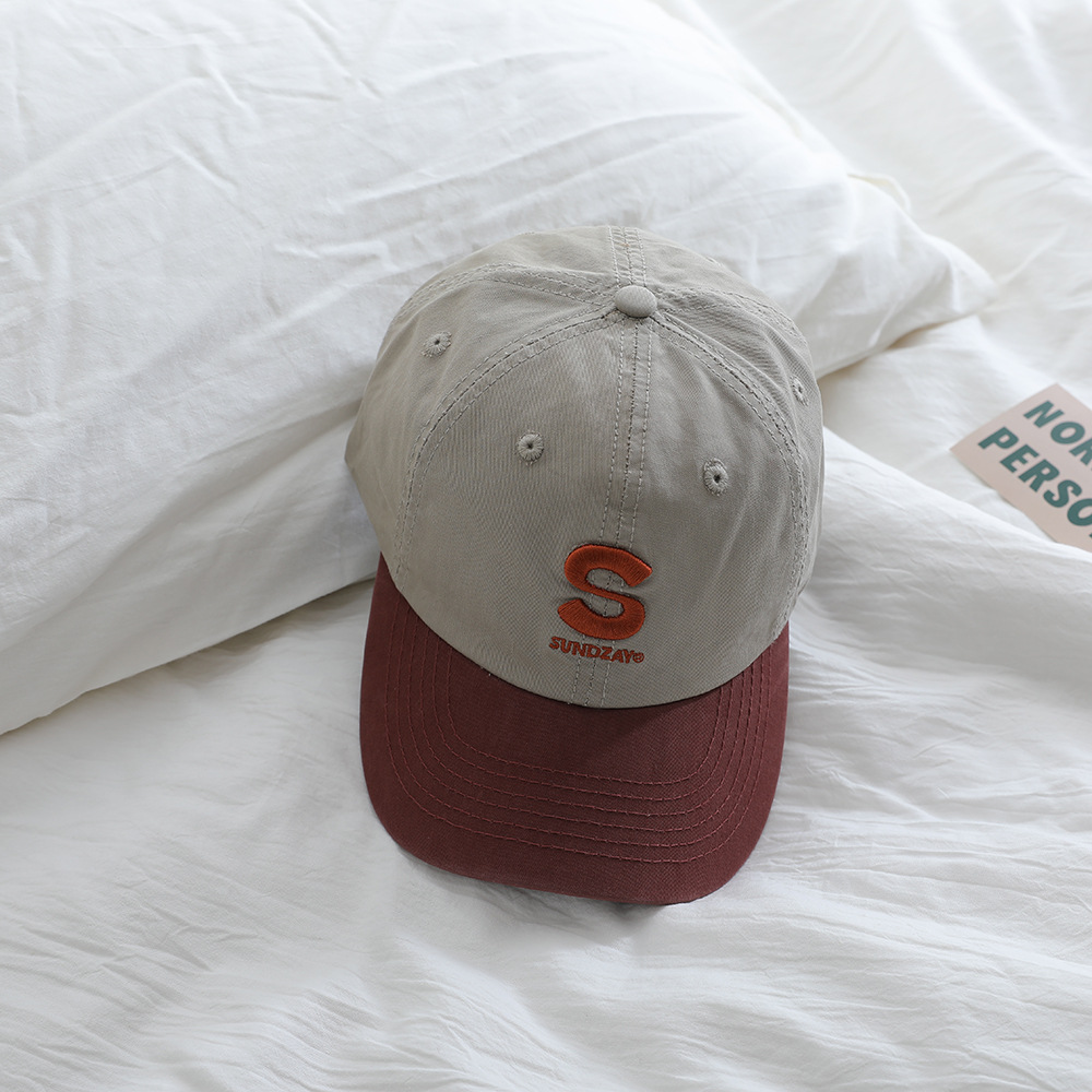 Sombreros de boca de pato para niños primavera y verano nuevo gorro transpirable delgado secado rápido gorro lindo panda bordado gorra de béisbol bebé