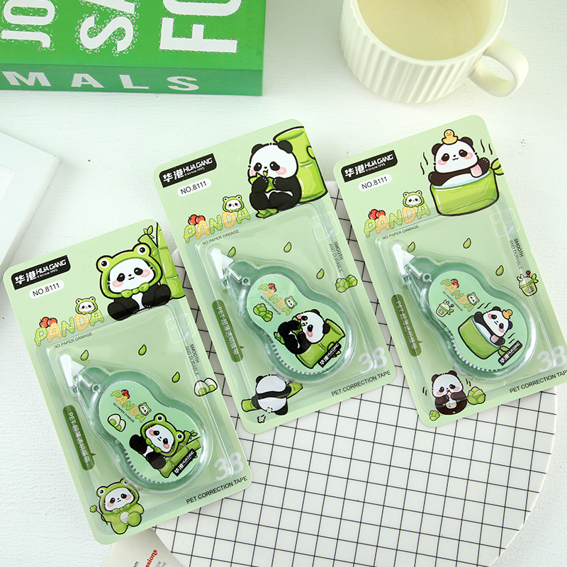 Cinturón de corrección del tesoro nacional de Panda Cinturón de corrección de alto valor Xiong Bao lindo estudiante de escuela primaria estudiante de secundaria material de oficina de aprendizaje