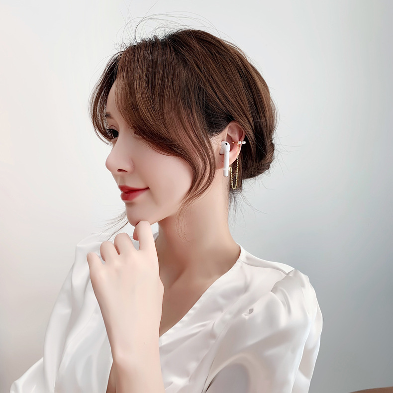 Headphone Anti-lost Chain Wireless Airpods Pearl Earrings display picture 16