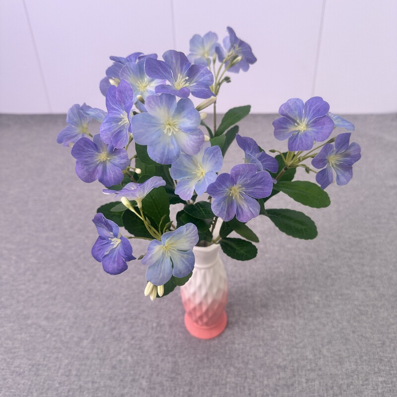 仿真花把束胶片海棠花3D打印家居装饰婚礼庆典摄影道具小清新把花|undefined