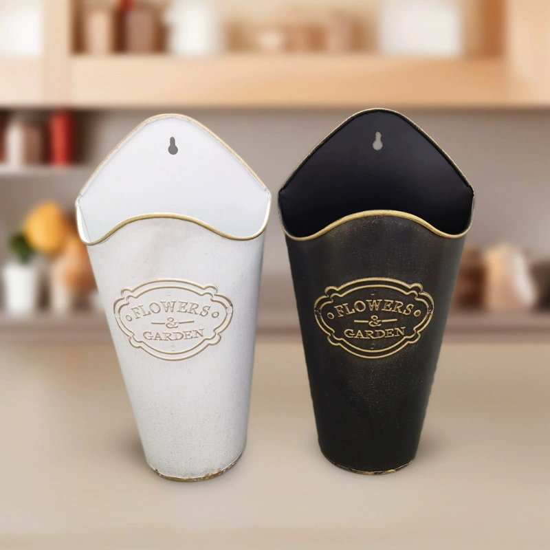 Спотовые поставки настенные полуторки старые оловянистые цветочные горшки для дома офисные украшения