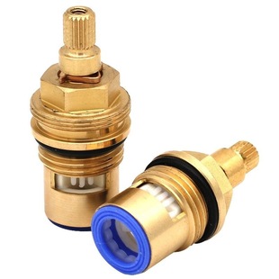 Faucet valve core accessories full copper quick opening ceramic valve double tooth valve core positive and negative rotation valve core hot and cold water ceramic core