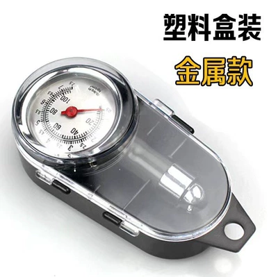 Multifunctional car tire pressure gauge, stainless steel and plastic case for car use, can release air, high-precision tire pressure measurement (Tire pressure monitoring system) - plastic-box-packaging