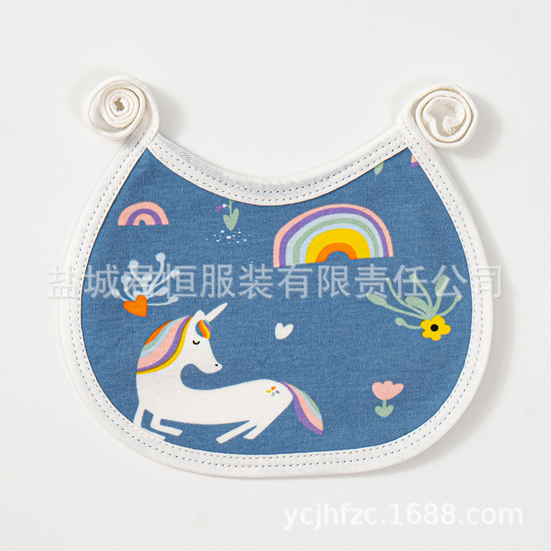 Bebé con cordones a prueba de agua babero recién nacido suministros bebé con cordones bebé babero de algodón