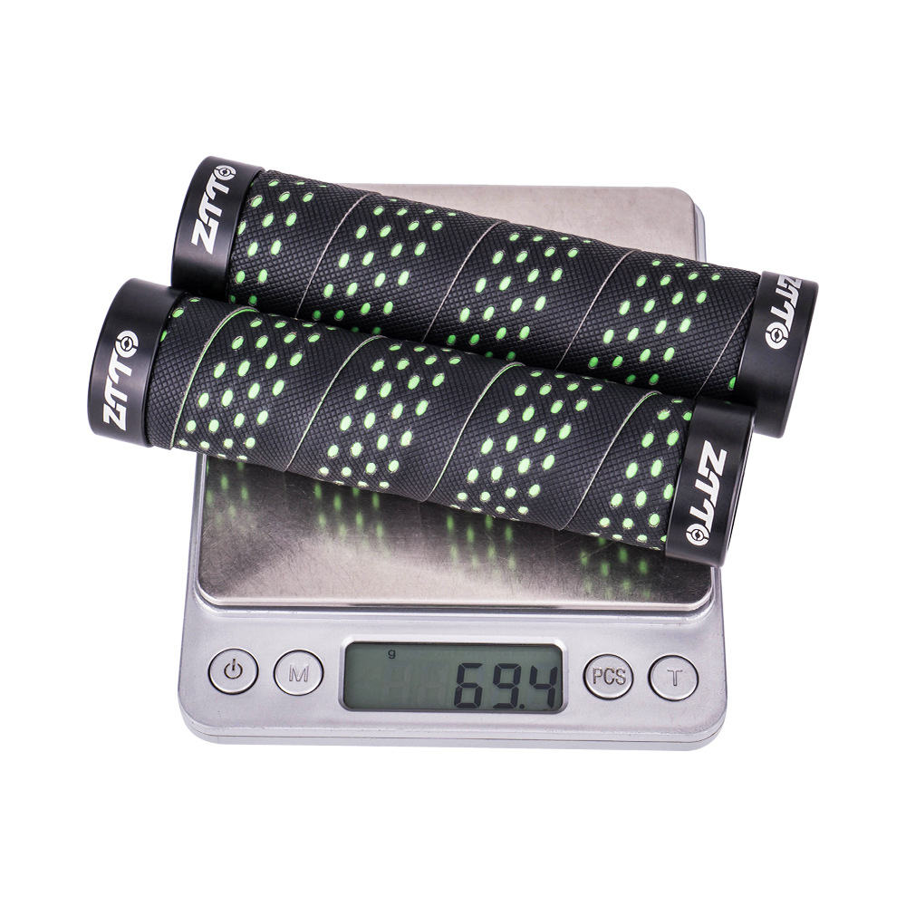 Cubierta de manija de bicicleta ZTTO Bicicleta de montaña Aislamiento de choque Apretón transpirable Aleación de aluminio Apretón antideslizante Accesorios para bicicletas