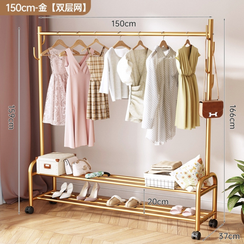 Tendedero, piso, piso, tendedero interior, balcón, dormitorio, ropa colgante, perchero simple de un solo poste para el hogar image 29