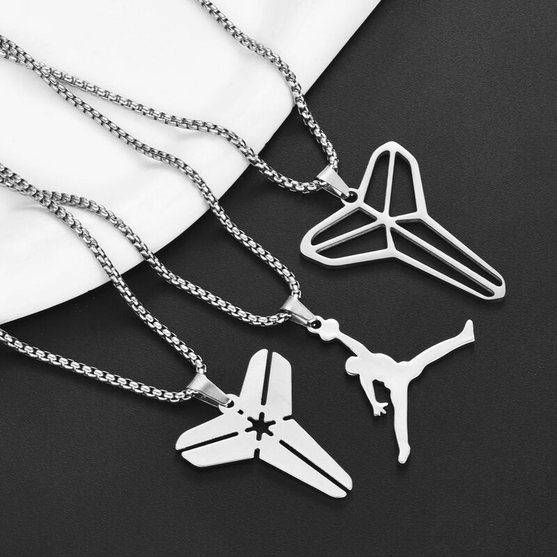 Basketball Superstar Jordan Pendant Nba James Trendy Sports Titanium Steel Necklace Unisex Jewelry Pendant Chain