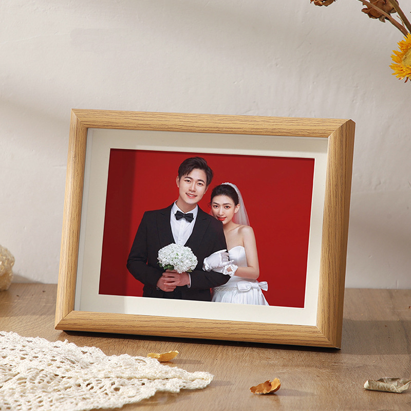 Wedding registration photo frame set up table to wash photos to make couples wedding photos anniversary 6-6 inch photo album customization