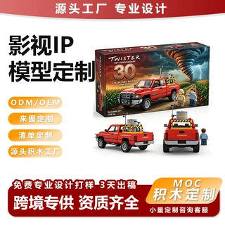 定制时尚热门新品现货风暴追逐者橄榄球队纪念积木摆件玩具工厂
