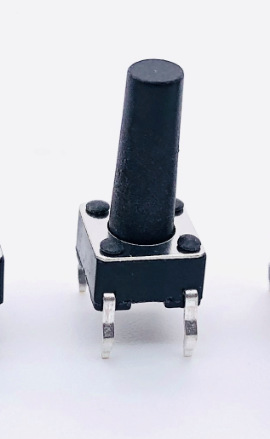タッチスイッチ6x6x5プラグイン6*6ディップ四脚ボタンスイッチ縦型ピン4.3H-21H玩具ボタン|undefined