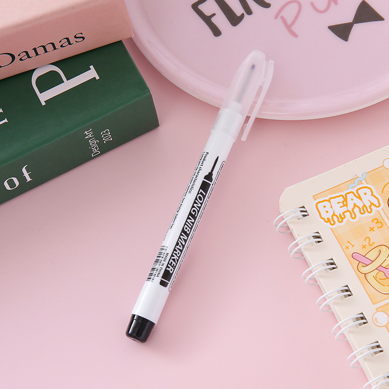 Marrotulador de cabeza larga, bolígrafo creativo de carpintería, marcador de baldosas de cerámica de boca profunda, decoración de baño, marcador aceitoso especial al por mayor