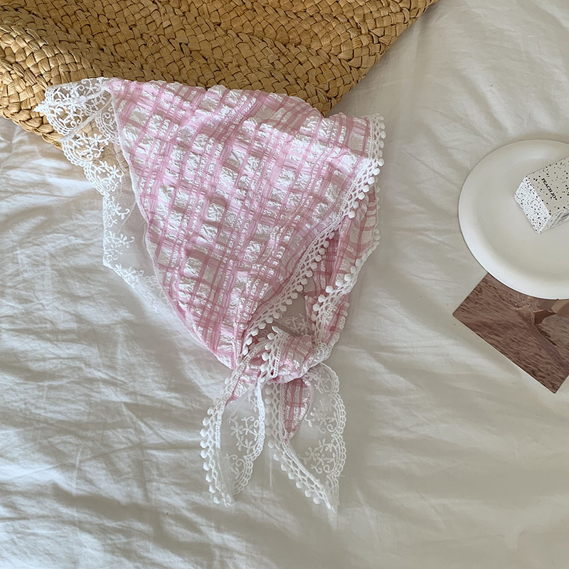 Turbante de verano pastoral nuevo pañuelo de encaje floral tocado para tomar fotos bufandas super inmortales bufandas bufandas de seda al por mayor