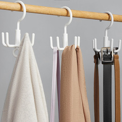 Rotating hook wholesale five-claw plastic multi-functional punch-free household foldable hat bag hanger hook