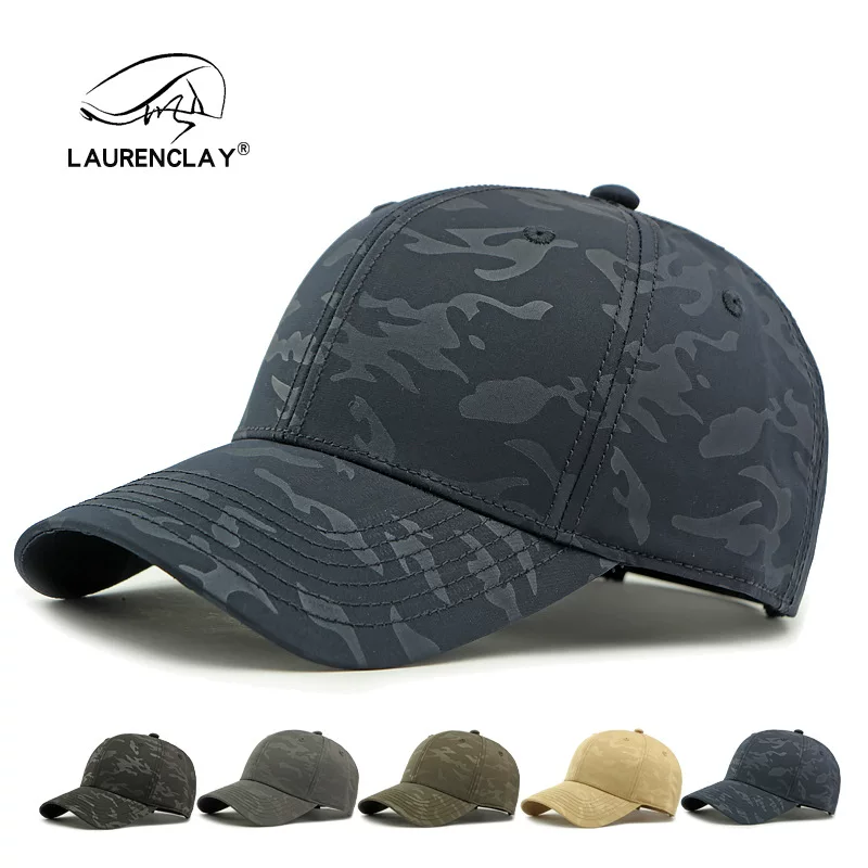 Men's classic camouflage travel baseball cap, high quality sun hat, simple and elegant design, sun protection