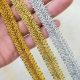 Herringbone gold centipede lace 1.4cm wide gold and silver ribbon clothing accessories a card 13 meters spot