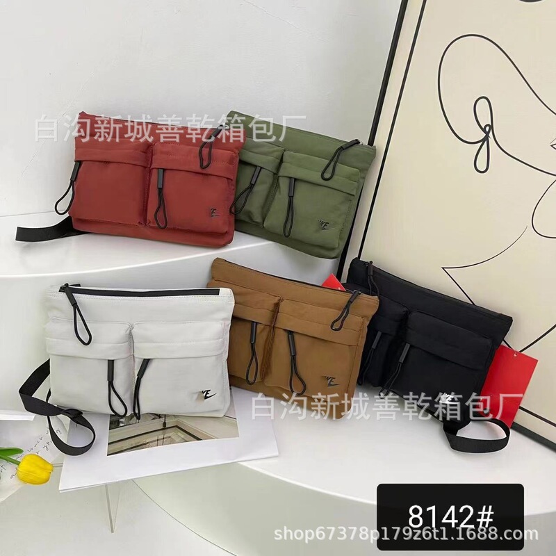 2024 Spring New Nike Shoulder Bag Men's and Women's Same Style Crossbody Bag Trendy Easiest for Match Fashion Outdoor Sports Small Bag