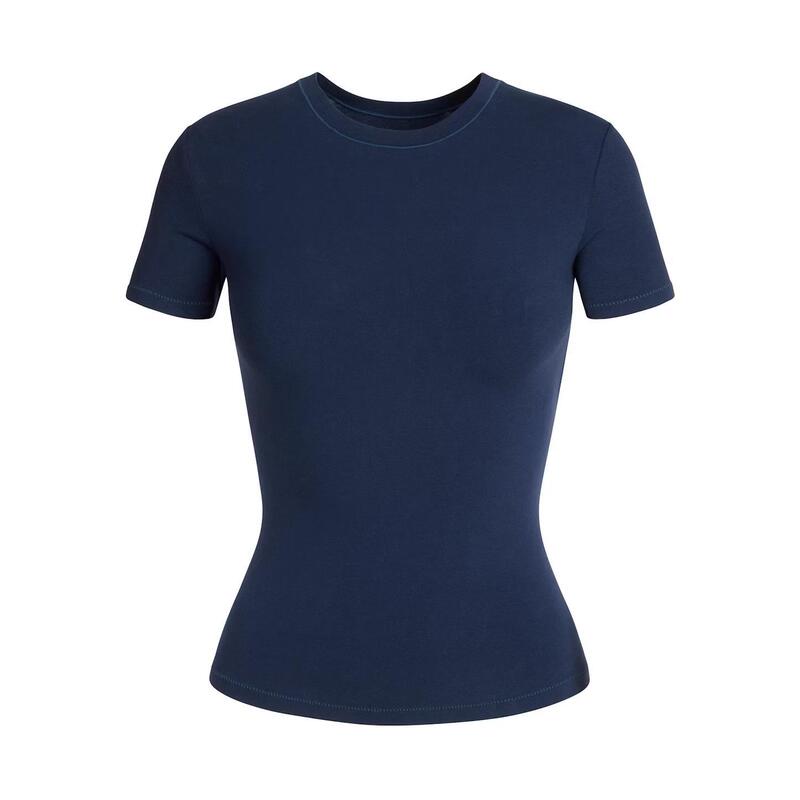 カーダシアン・アンジェラベイビー同色新色ミルクシェイクパウダーCOTTON JERSEY半袖Tシャツトップス|undefined
