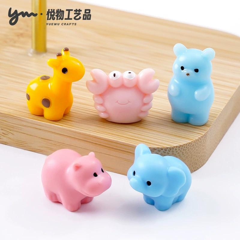 Симпатичный слоненок Бегемот Полярный медведь маленькое животное милое зерно diy украшения слепые сумки аксессуары настольные автомобильные украшения