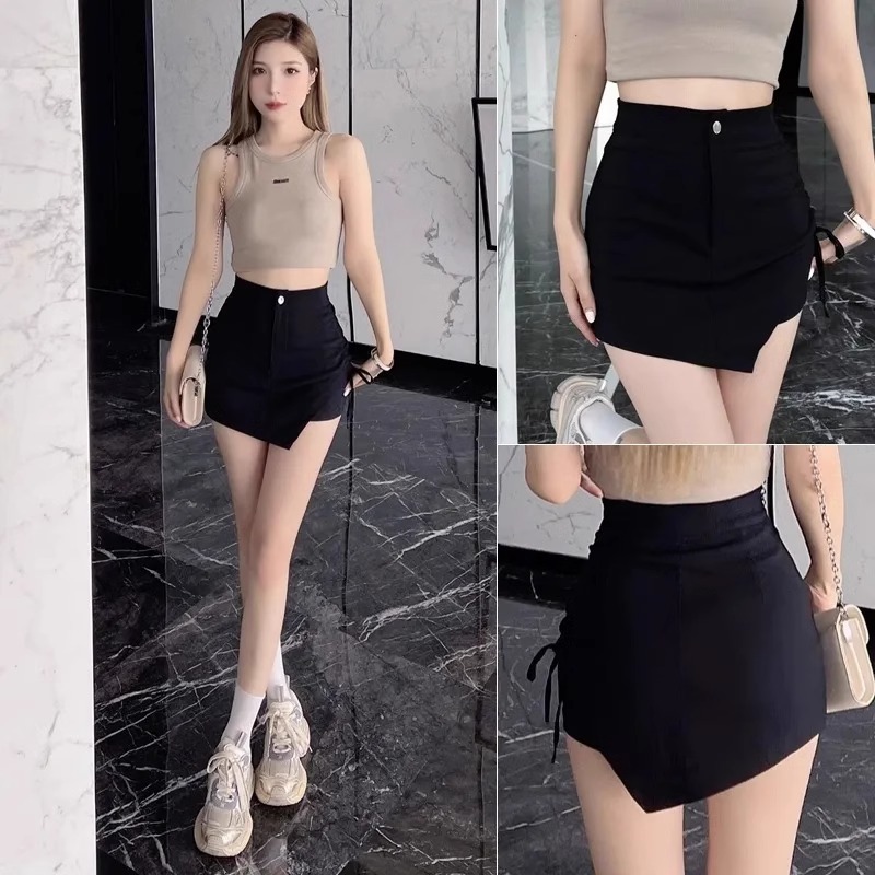 Black autumn summer skirt