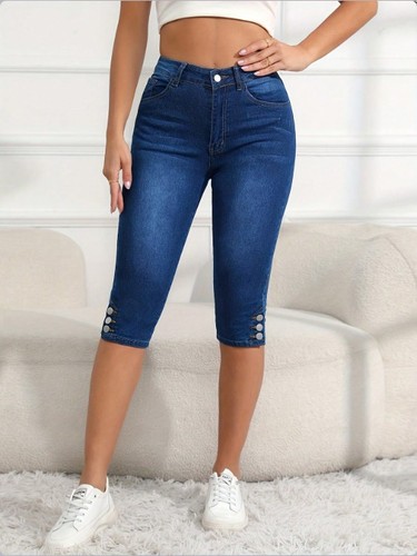 ATC08398 European and American Style Tight Jeans Seven-Eighths Length Versatile Casual