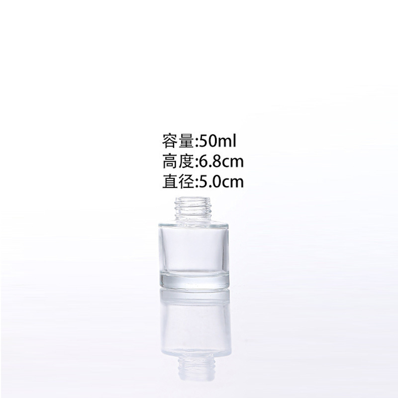 圆柱形玻璃香薰瓶高端无火香薰分装瓶子家居装饰挥发香氛扩香空瓶|undefined