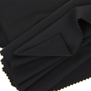 四面高弹春秋休闲运动服饰瑜伽面料 涤氨加厚汗布针织布料
