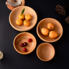 Dried fruit tray woodiness woodiness circular Fruit plate plate Block Beech Large market Wooden tray Western Tray tea tray