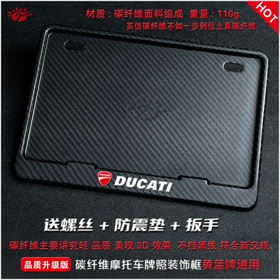 License Plate Frame Little Devil Carbon Nömrə qabı - ducati-real-carbon-fiber-edition-2-bubble-wrap-pad-installation-kit