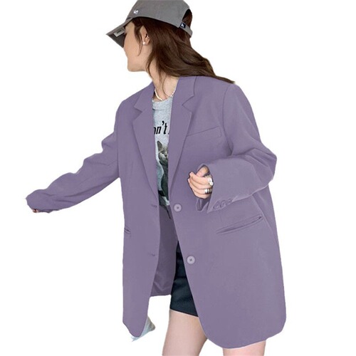 Women's Lazy Style Early Autumn Korean Version In Design Large Opening Small Figure Women's Suit Jacket