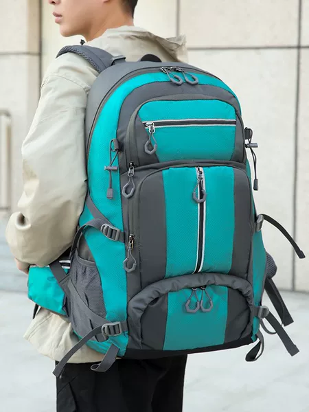 New Mountaineering Bag Water-repellent Outdoor Backpack Large Capacity Backpack Travel Bag Hiking Camping Travel Bag Cross-border