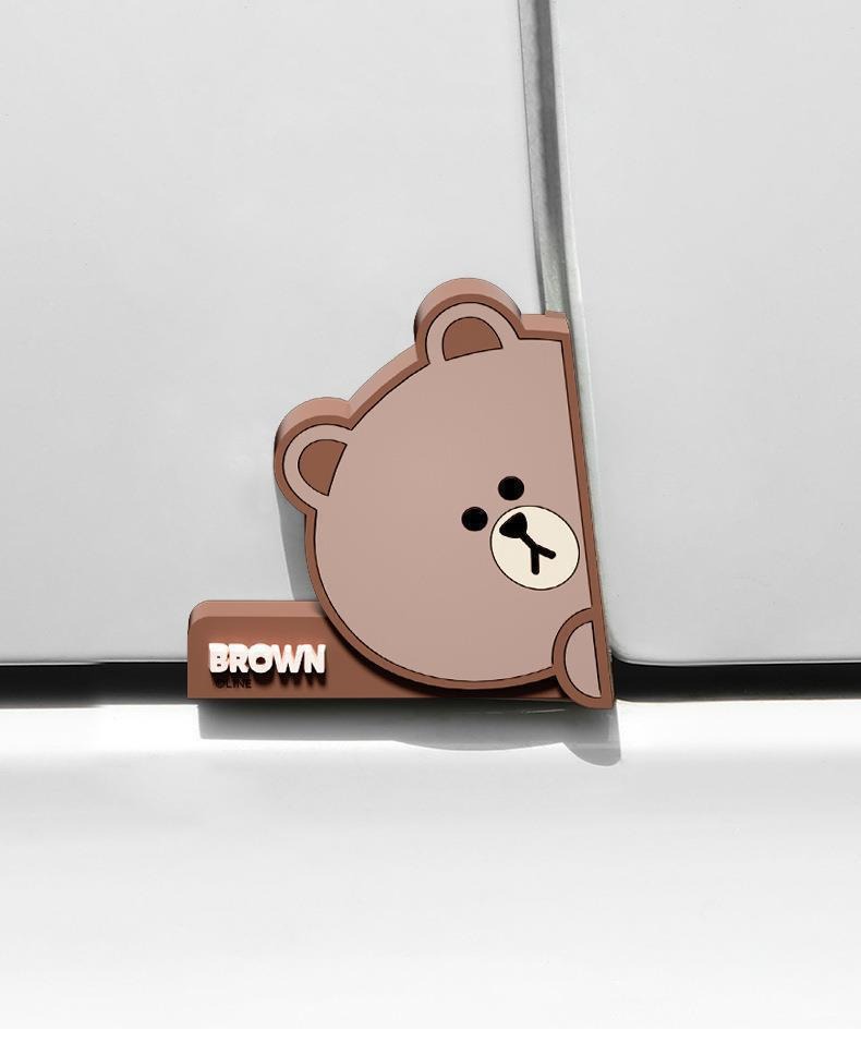 Cute Cartoon Car Door Anti-Collision Stickers, Car Stickers, Anti-Collision Strips, Car Door Edge Protection Strips, Anti-Scratch Stickers