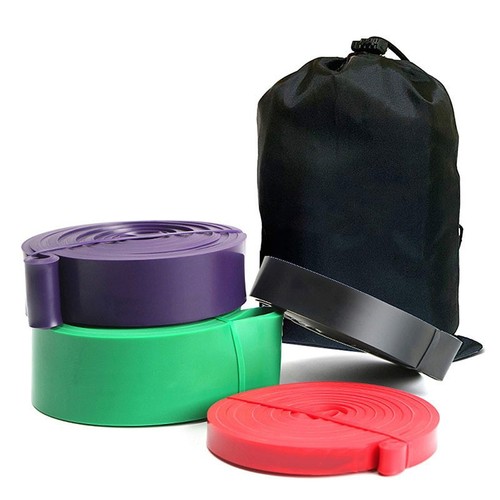 Factory direct supply 2080mm latex fitness elastic band multi-functional training yoga ring sports elastic band