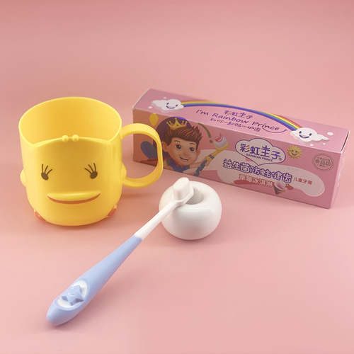 Children's Soft-Bristled Toothbrush Colorful Cartoon Washing Oral Cleaning Five-Pointed Star Children's Thousand-Bristled Toothbrush One Piece Dropshipping
