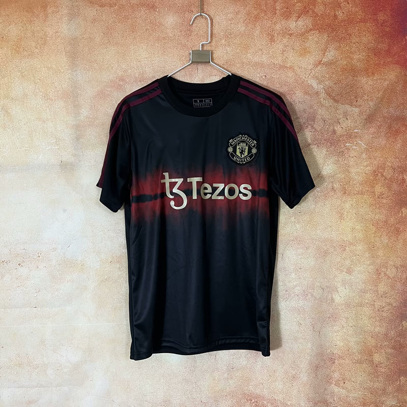 adidas x Manchester United 2025/26 Training Jersey Black Red
