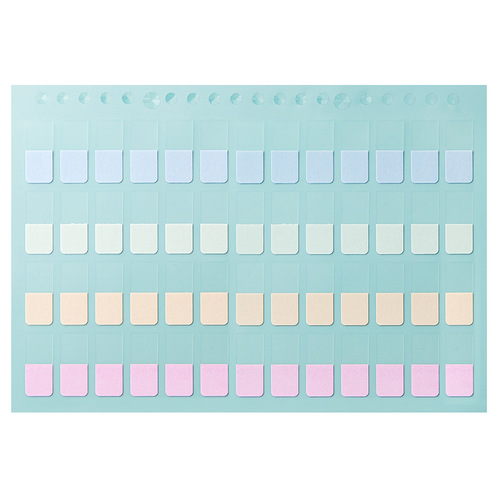 Pet loose-leaf index stickers label stickers paging classification students colorful sticky notes Korean version bookmark stickers fluorescent stickers