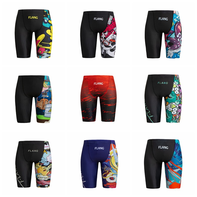 Fenglang Swimming Trunks Men's Five-Point Swimming Trunks Professional Quick-Drying Anti-Embarrassment 2025 New Hot Spring Swimming Trunks Swimming Shorts