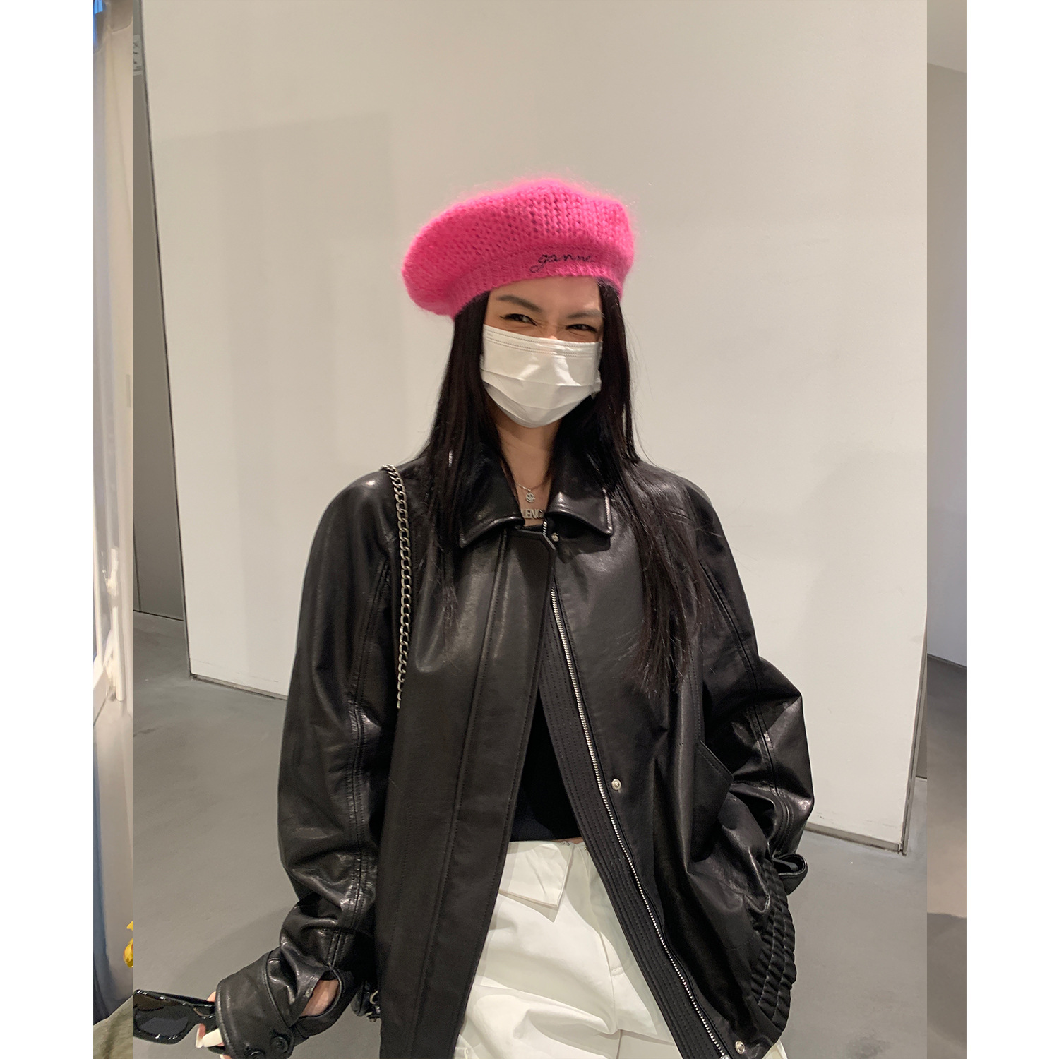 | Outfit Ideas | 『Baili Tongxue』 Detachable down Liner Vintage Oil Wax Special Sheepskin Leather Jacket for Women