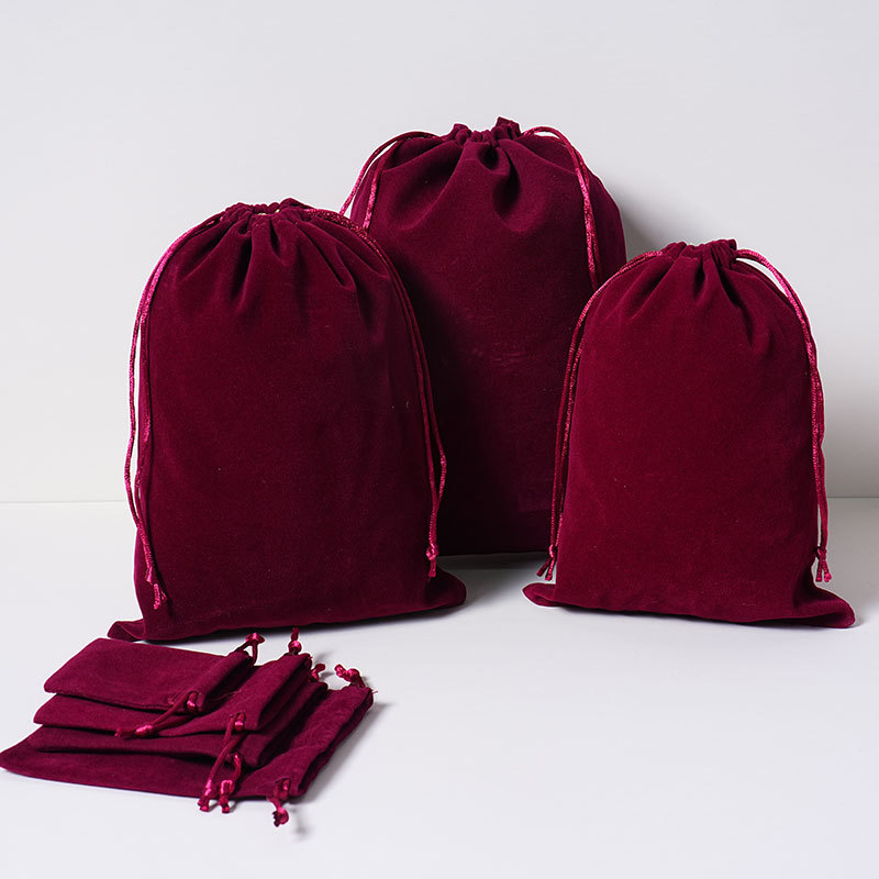 Burgundy; 5*7cm; knitting bottom velvet
