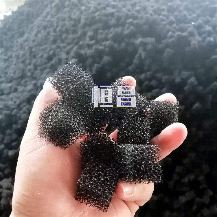 污水处理方块棉聚氨酯海绵填料3*3*3cm正方体大孔过滤海绵方块