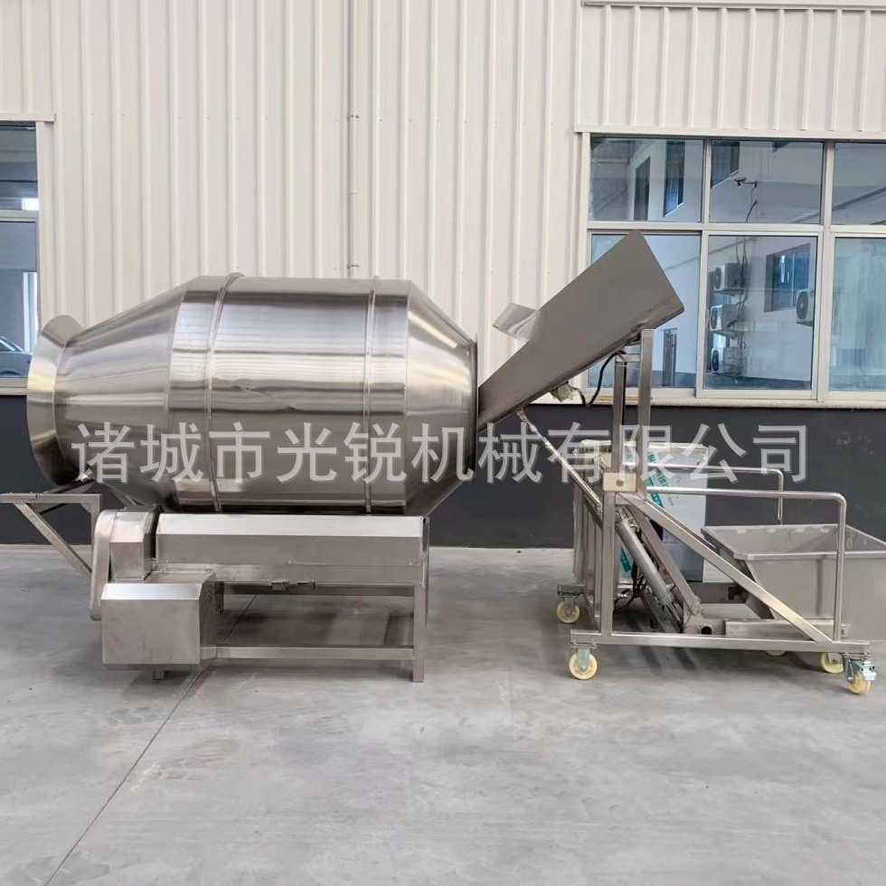 光锐自动出料速度快搅拌均匀肉块拌料机供应商萝卜块拌料机
