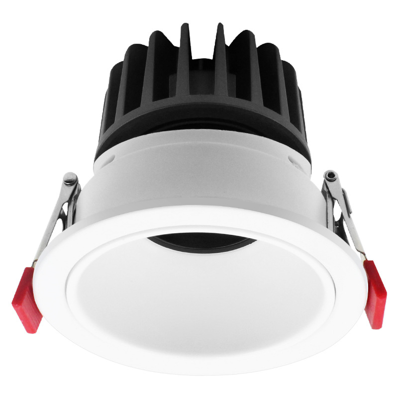 (2개) 전체 스펙트럼 LED 스포트라이트 임베디드 가정용 메인 라이트 좁은 프레임 딥 컵 눈부심 방지 작은 언덕 하이 디스플레이 다운 라이트