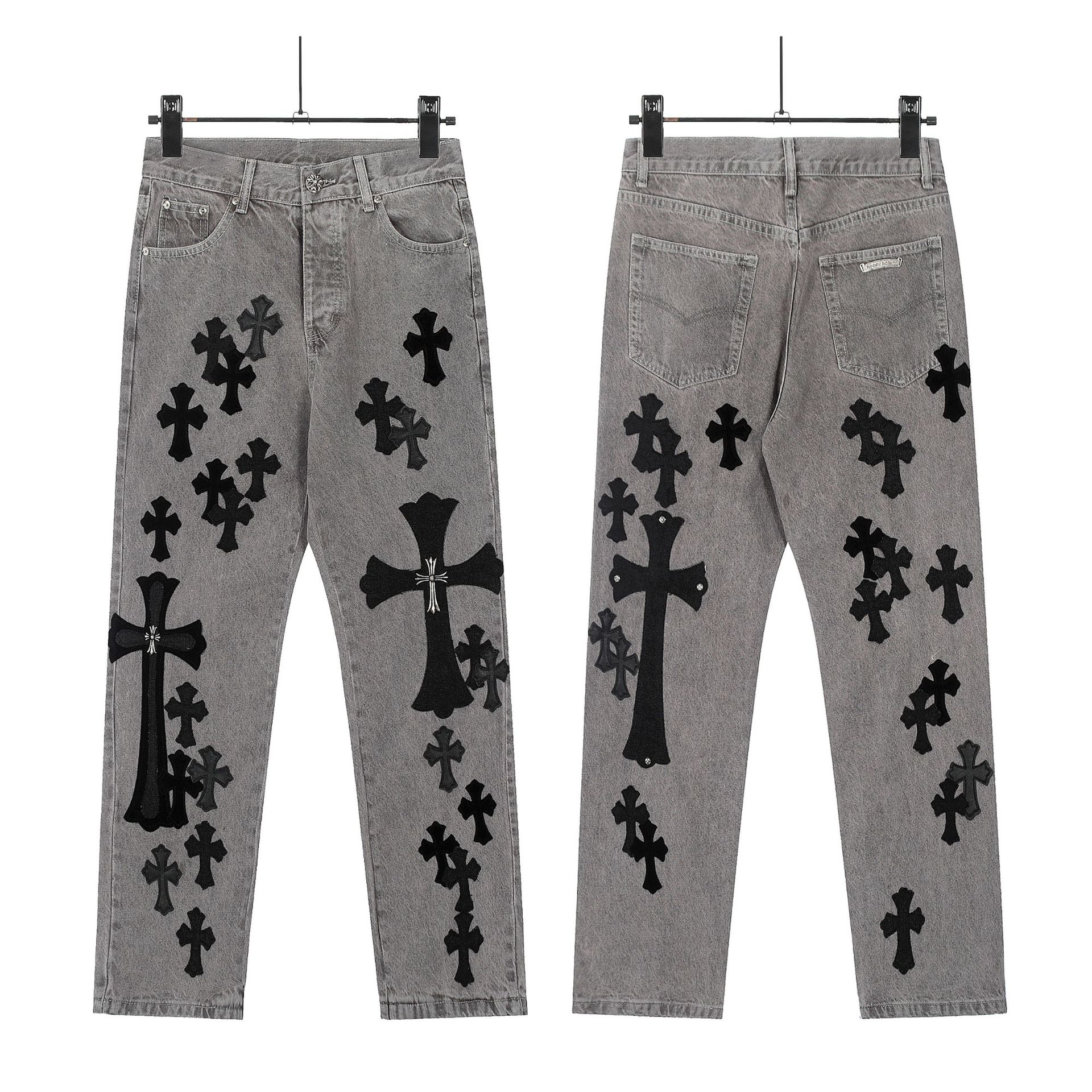 8121 pantalones negros cruzados negros grises / S