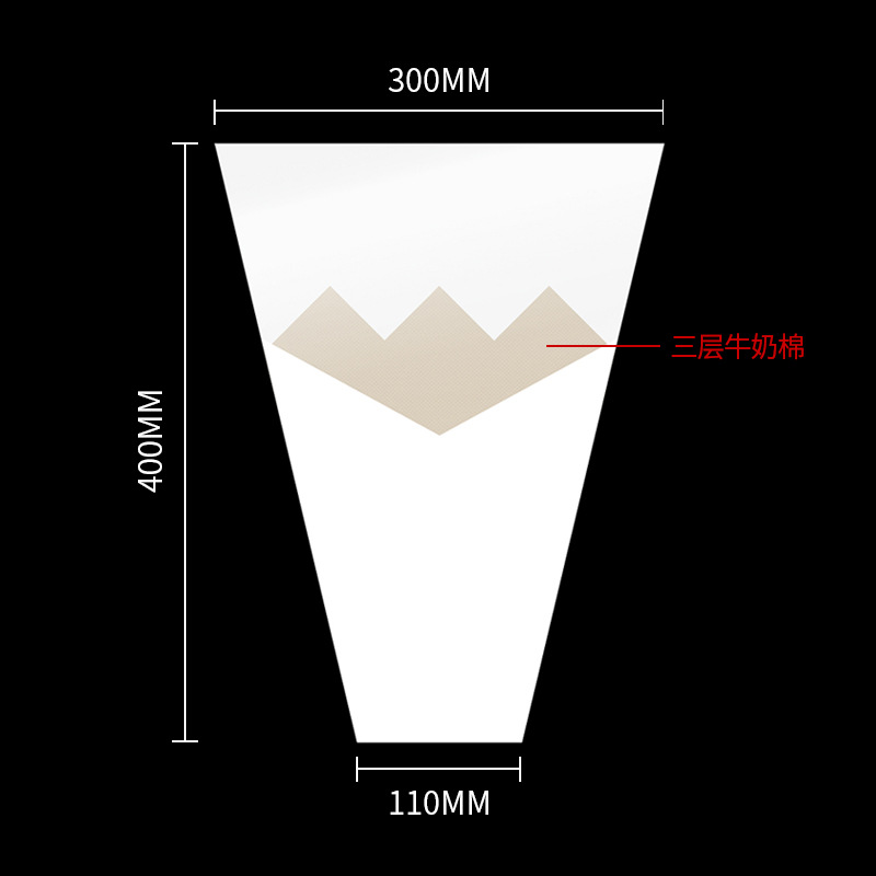 Empaque individual para flores, 38 unidades, suministros para floristería del Día de la Mujer, ramo de regalo, bolsa triangular, bolsa para una sola rosa, bolsa para flores