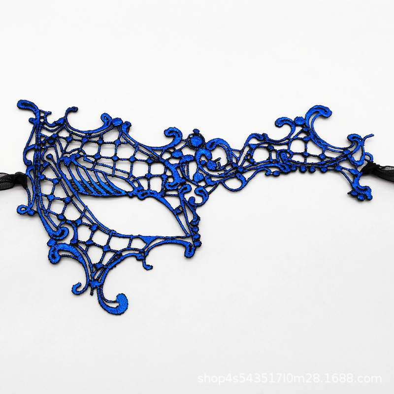 Ventas transfronterizas de encaje sexy de un solo ojo máscara de media cara fiesta máscara de ojos sexy espectáculo de cine y televisión accesorios de vestuario